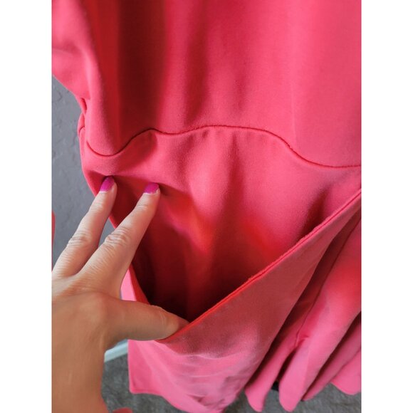 Torrid Red/Orange Knee Length Sleeveless Zipper Pockets Size 4 Casual Date Night - Picture 3 of 11